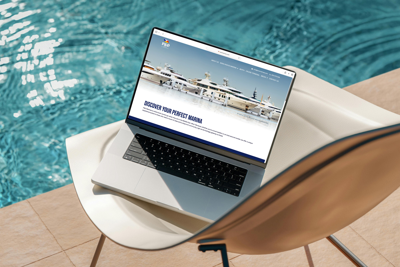 P&O Marinas — website and interactive berth map